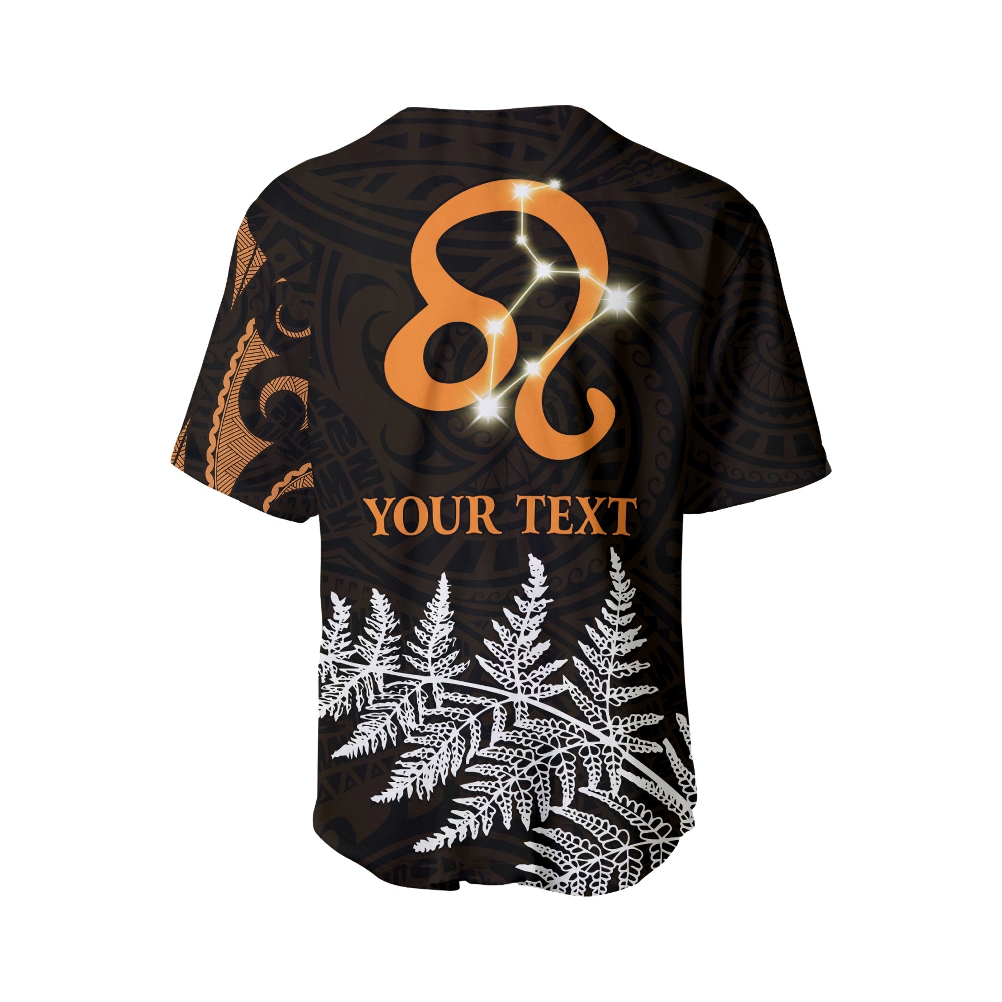 custom-personalised-leo-zodiac-style-maori-baseball-jersey-orange-lion-lt13