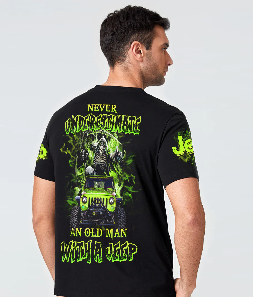 never-underestimate-an-old-man-with-a-jeep-skull-t-shirt