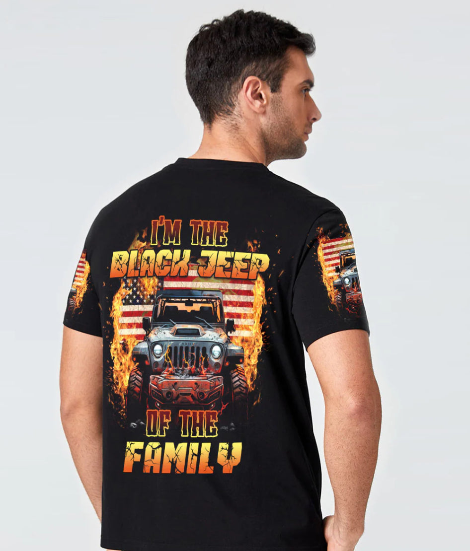 im-the-black-jeep-of-the-family-fire-american-flag-t-shirt