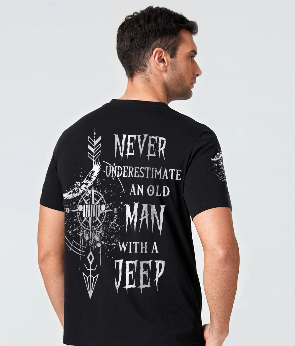 never-underestimate-an-old-man-jeep-compass-t-shirt