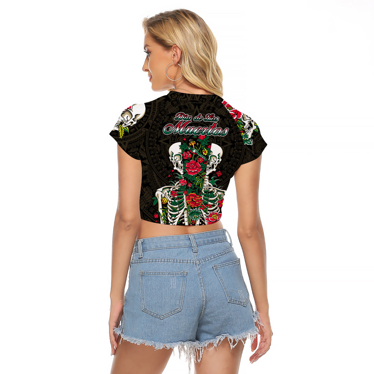 mexico-raglan-cropped-t-shirt-floral-skull-dia-de-los-muertos