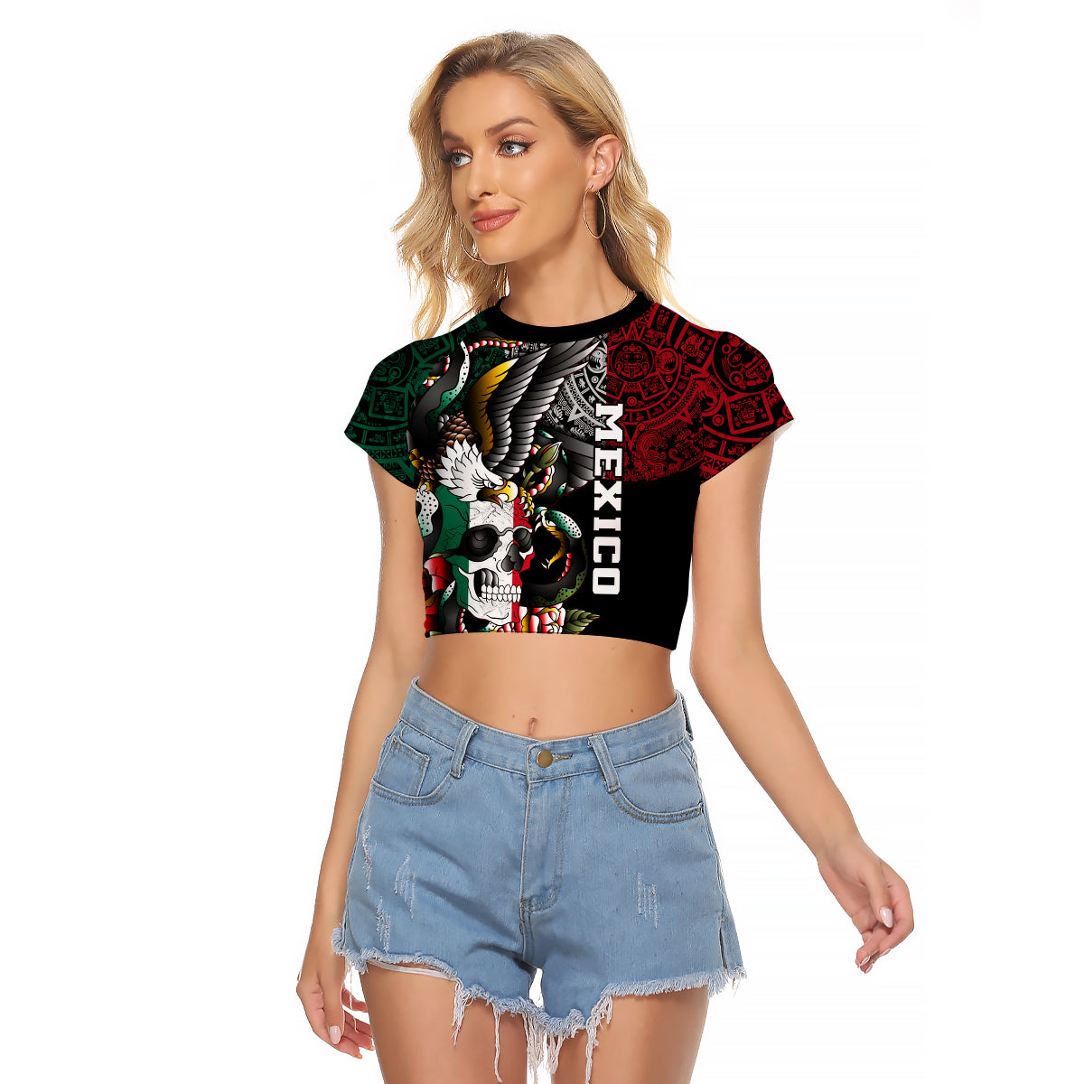 mexico-raglan-cropped-t-shirt-mexican-skull-eagle-with-angry-snake