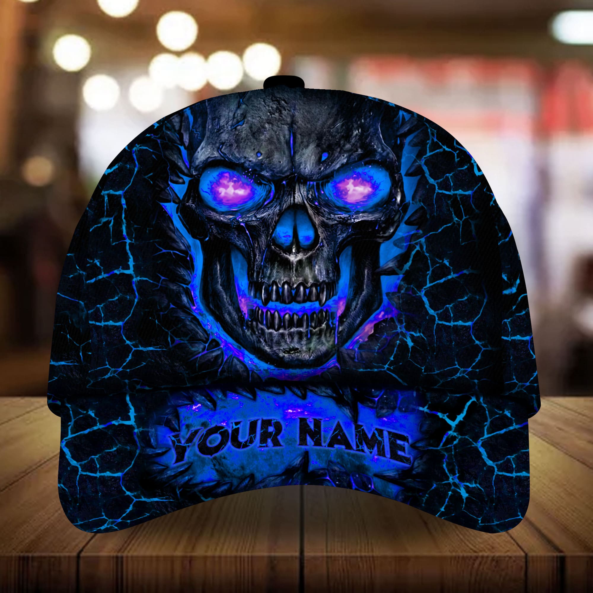 Premium Unique Lava Skull Personalized Cap 3D Multicolor Customized