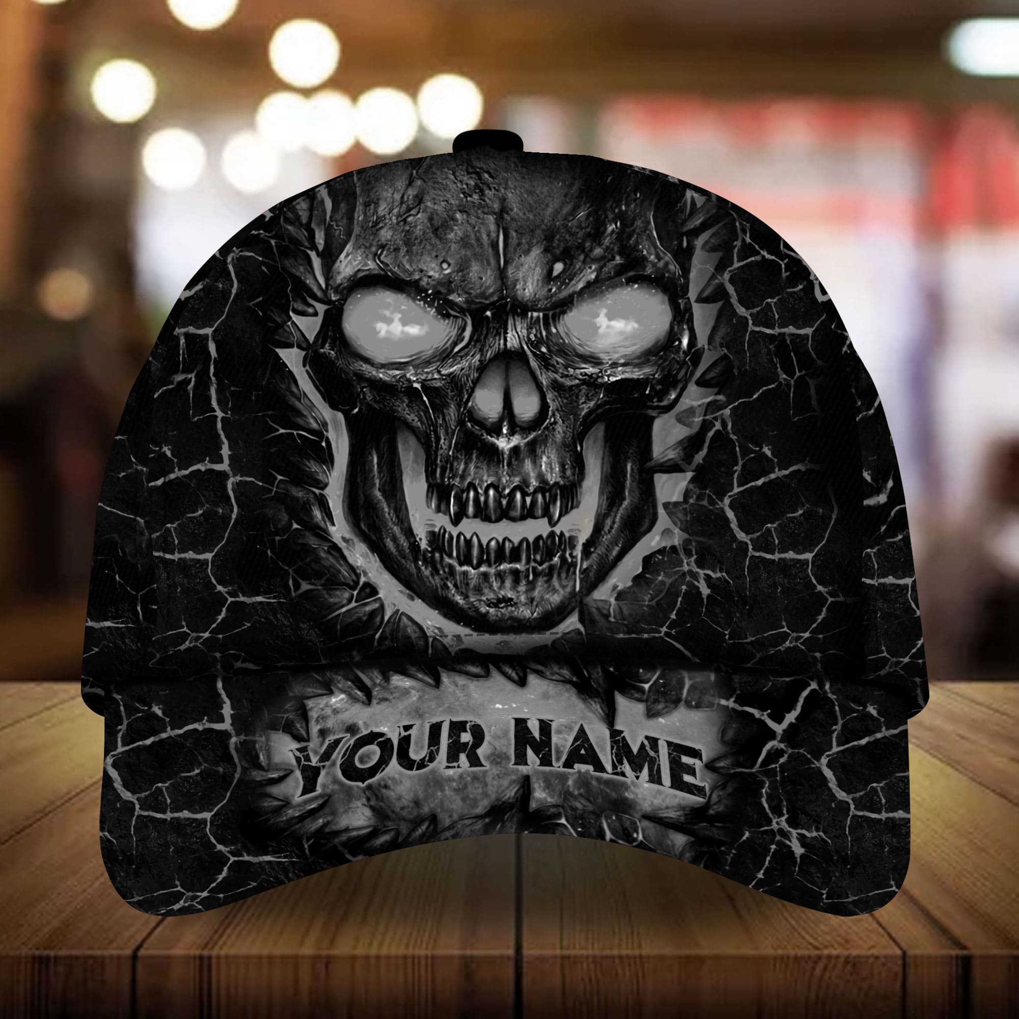 Premium Unique Lava Skull Personalized Cap 3D Multicolor Customized