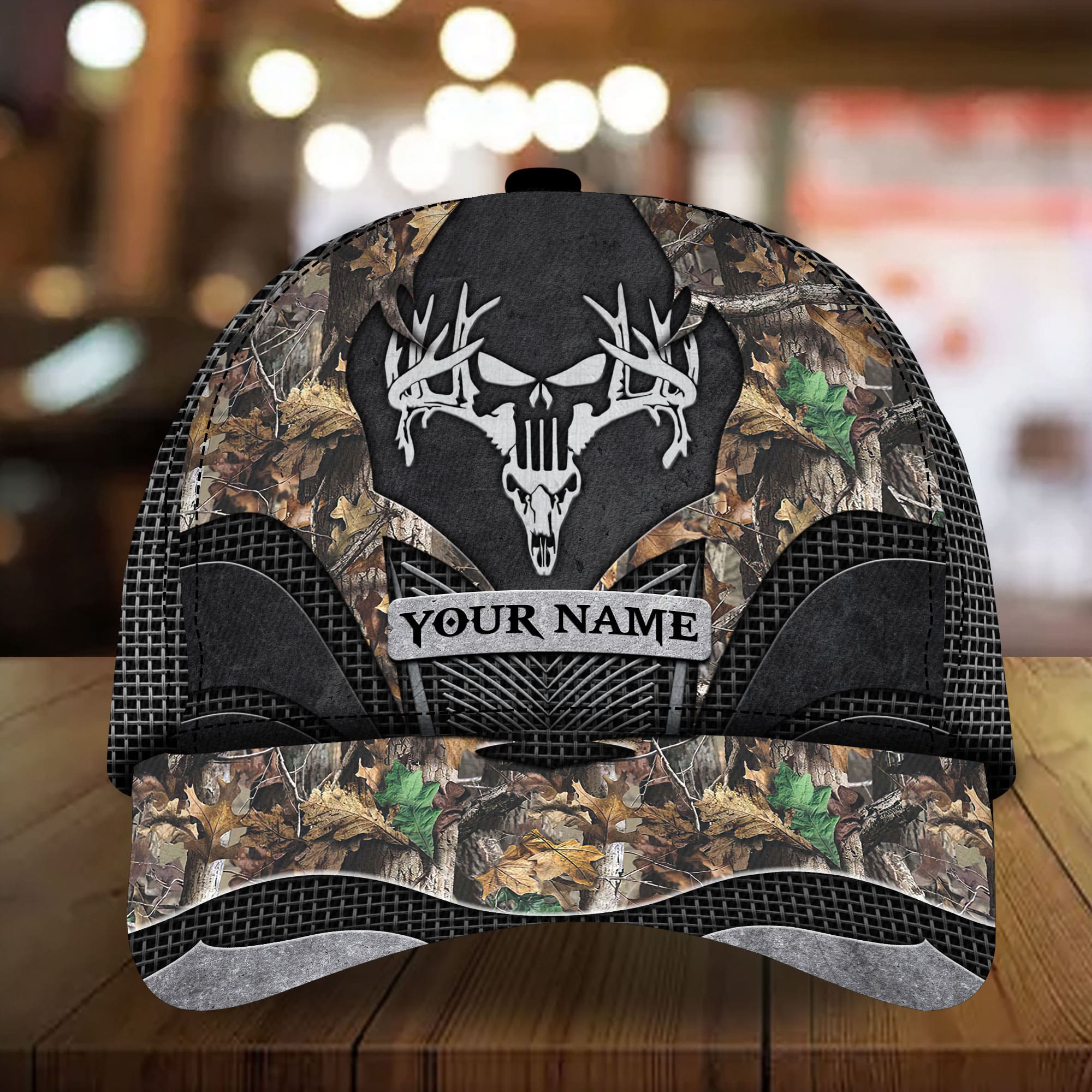 Premium Unique Bow Skull Horn 3D Multicolor Hats Personalized