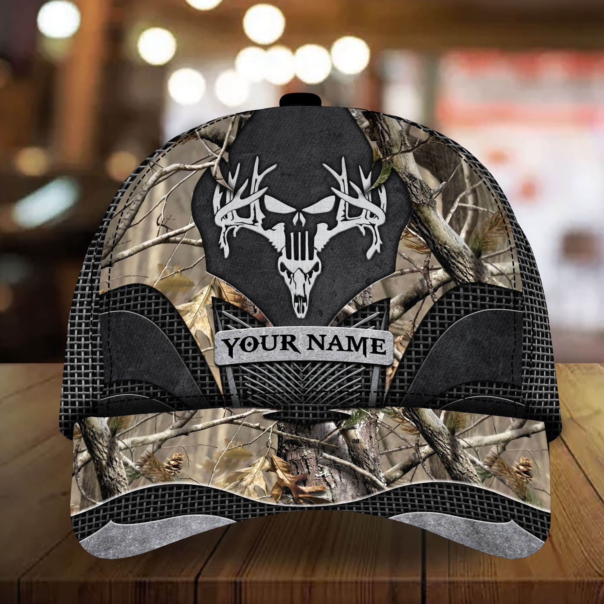 Premium Unique Bow Skull Horn 3D Multicolor Hats Personalized