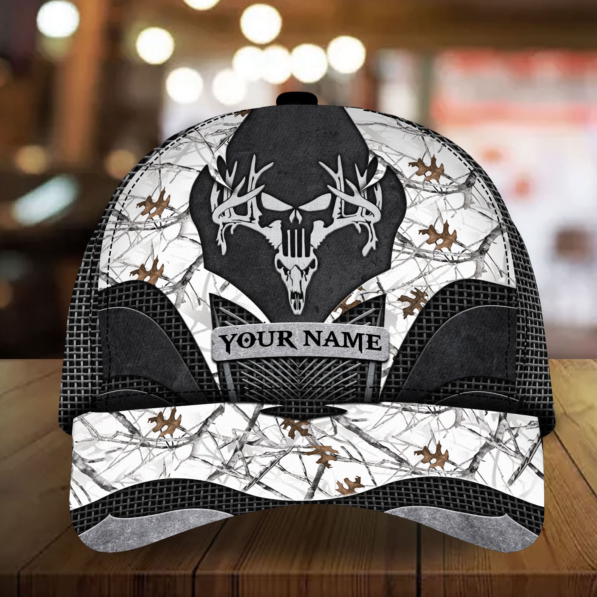 Premium Unique Bow Skull Horn 3D Multicolor Hats Personalized