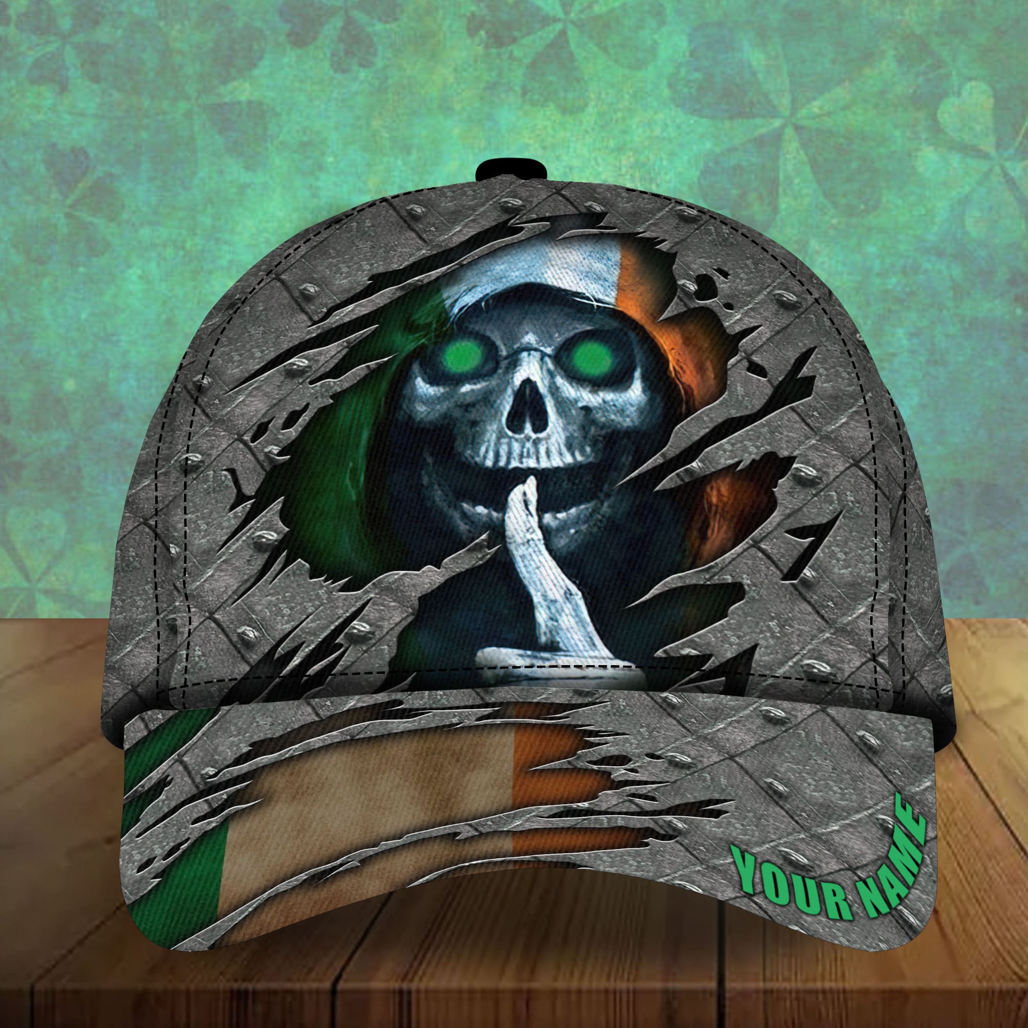 The Unique Skull Patrick's Day 3D Hats Printed Personalized