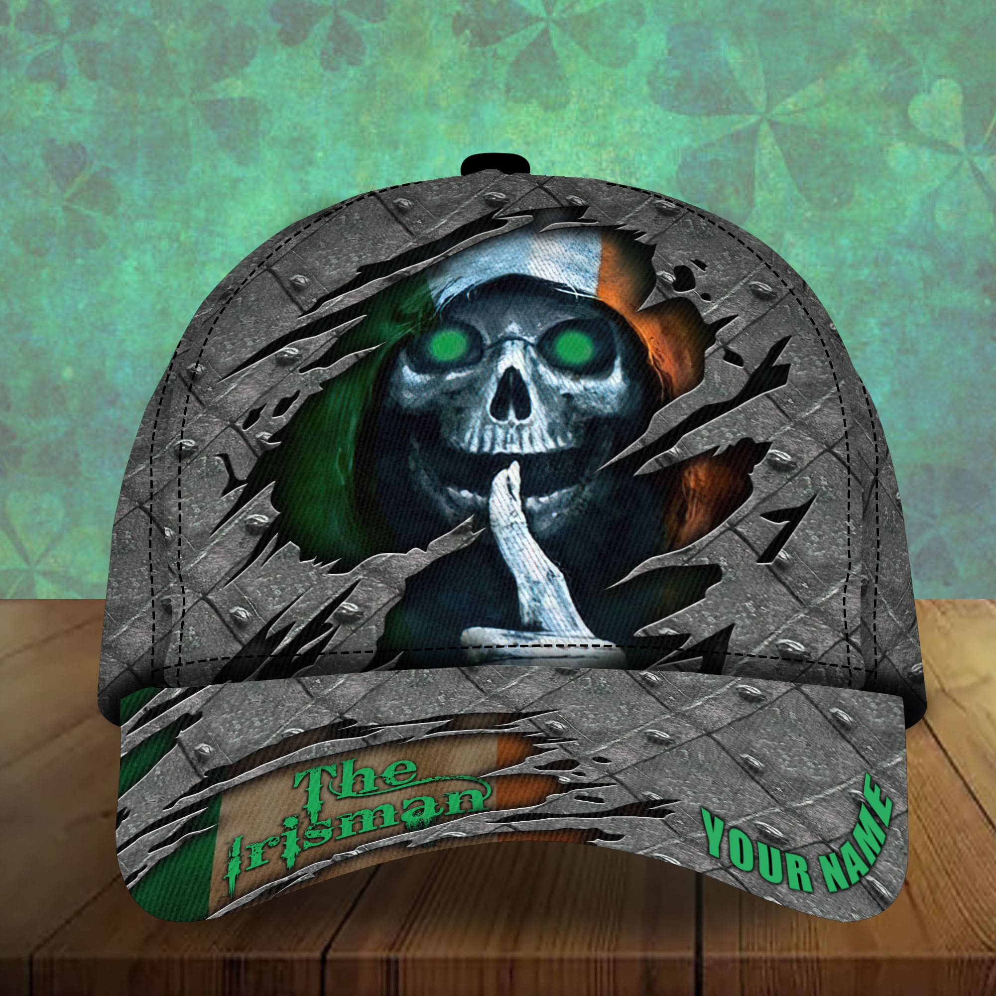 The Unique Skull Patrick's Day 3D Hats Printed Personalized