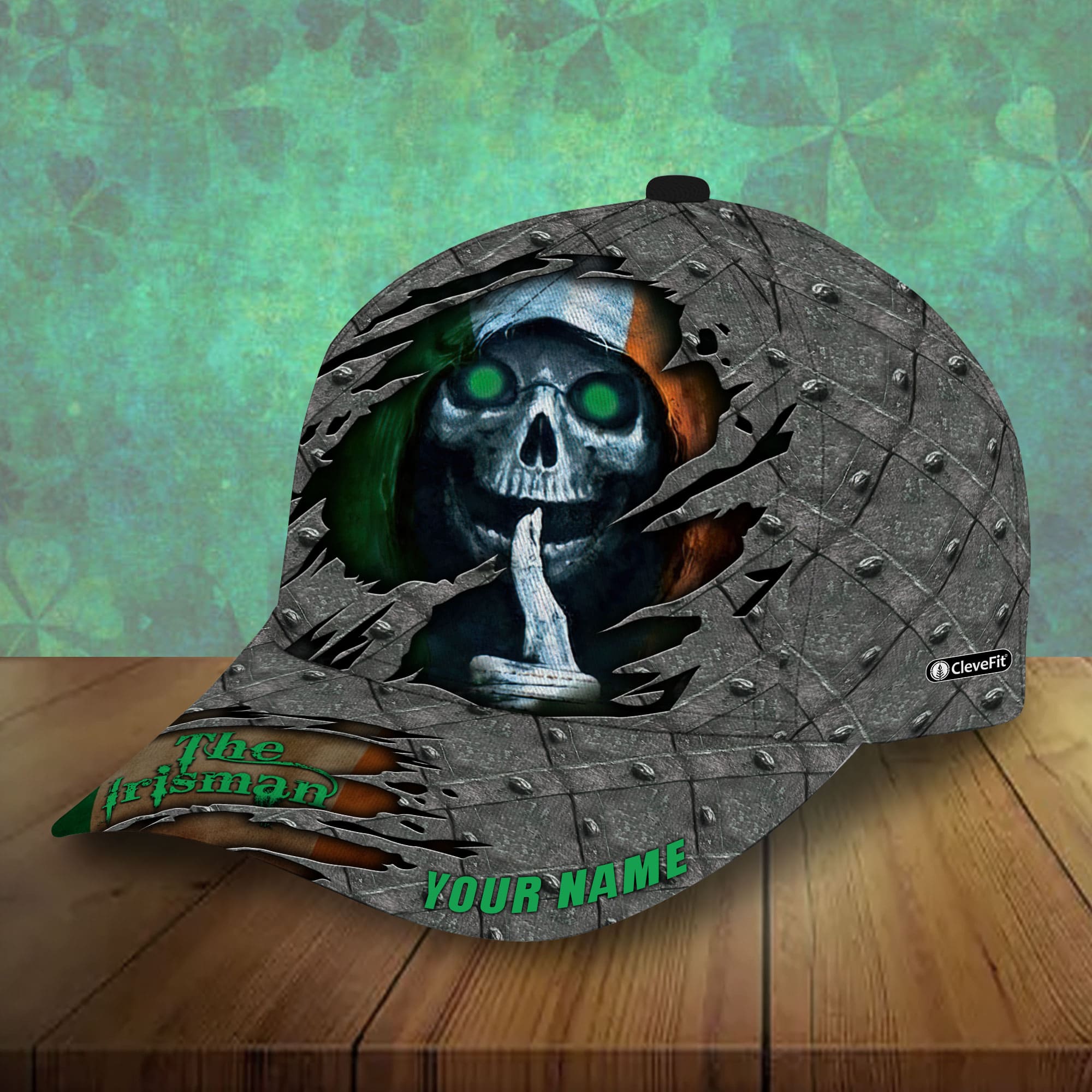 The Unique Skull Patrick's Day 3D Hats Printed Personalized