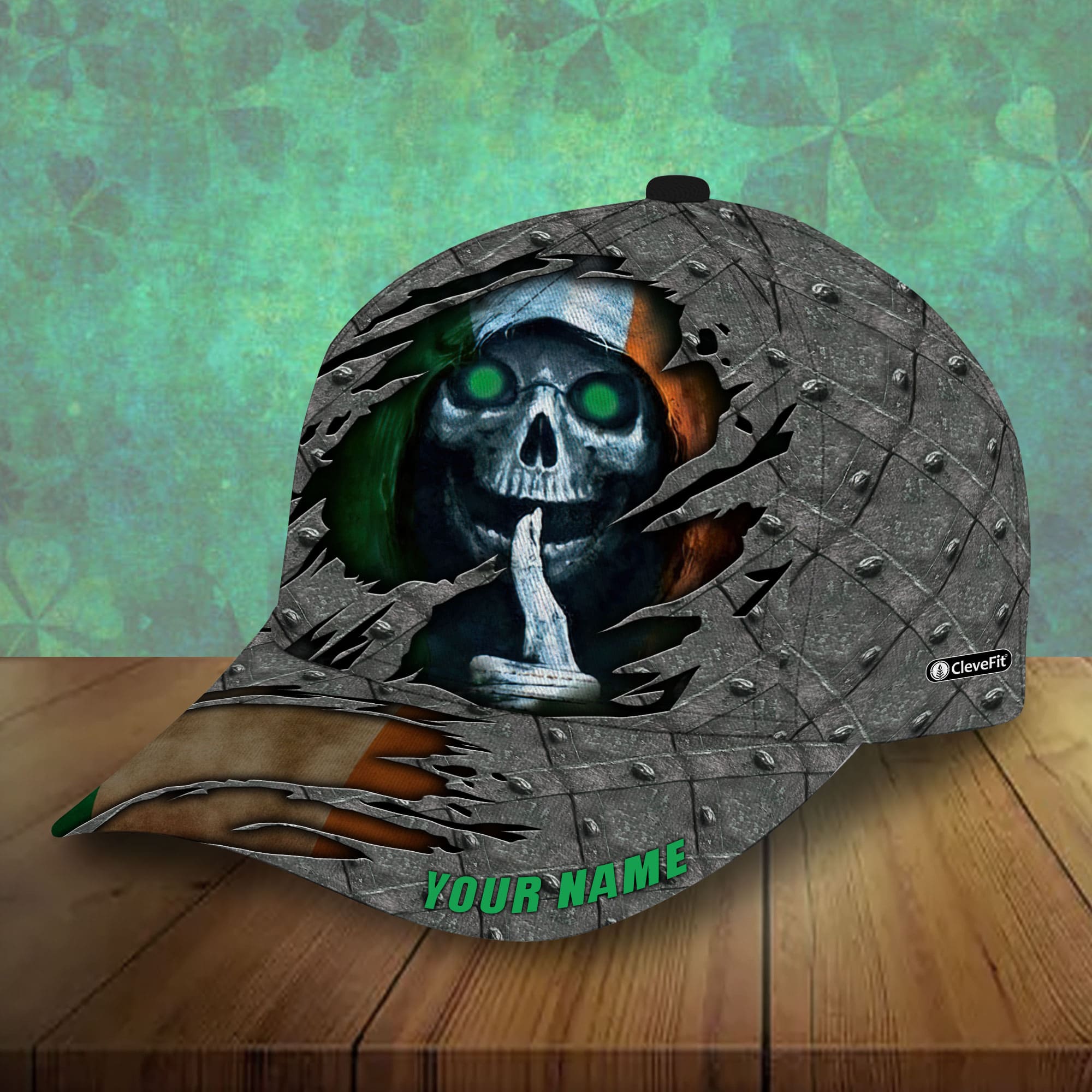 The Unique Skull Patrick's Day 3D Hats Printed Personalized