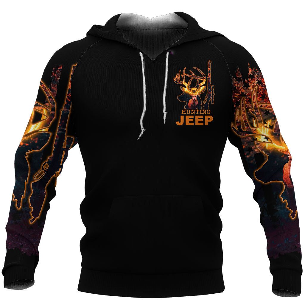 Hunting Jeep Wrangler Hoodie - Deer Hunter No.3