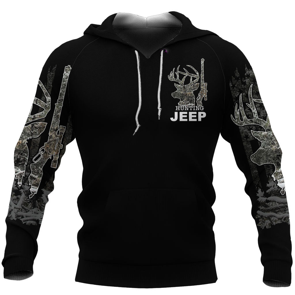 Hunting Jeep Wrangler Hoodie - Deer Hunter No.1 