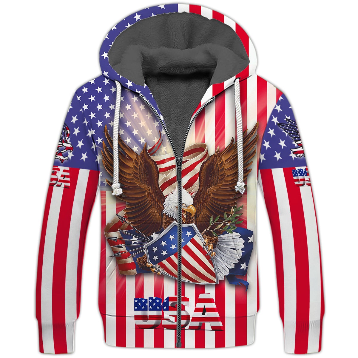 america-eagle-3d-fleece-zipper-gift-for-eagle-lover