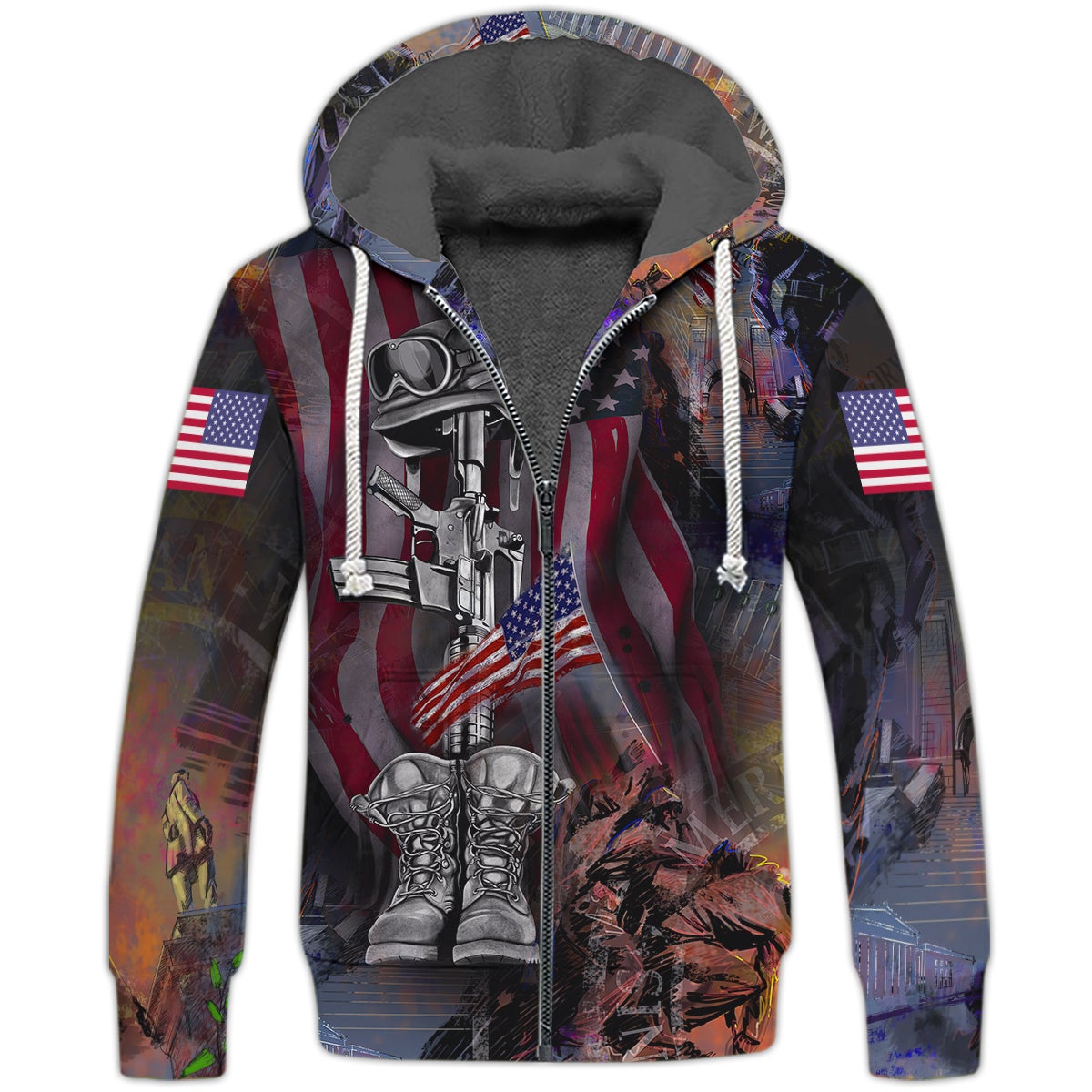 america-flag-3d-fleece-zipper-their-lives-your-freedom