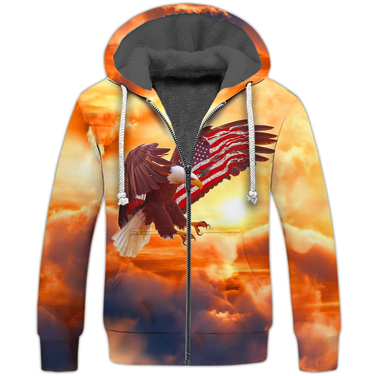 america-eagle-3d-fleece-zipper