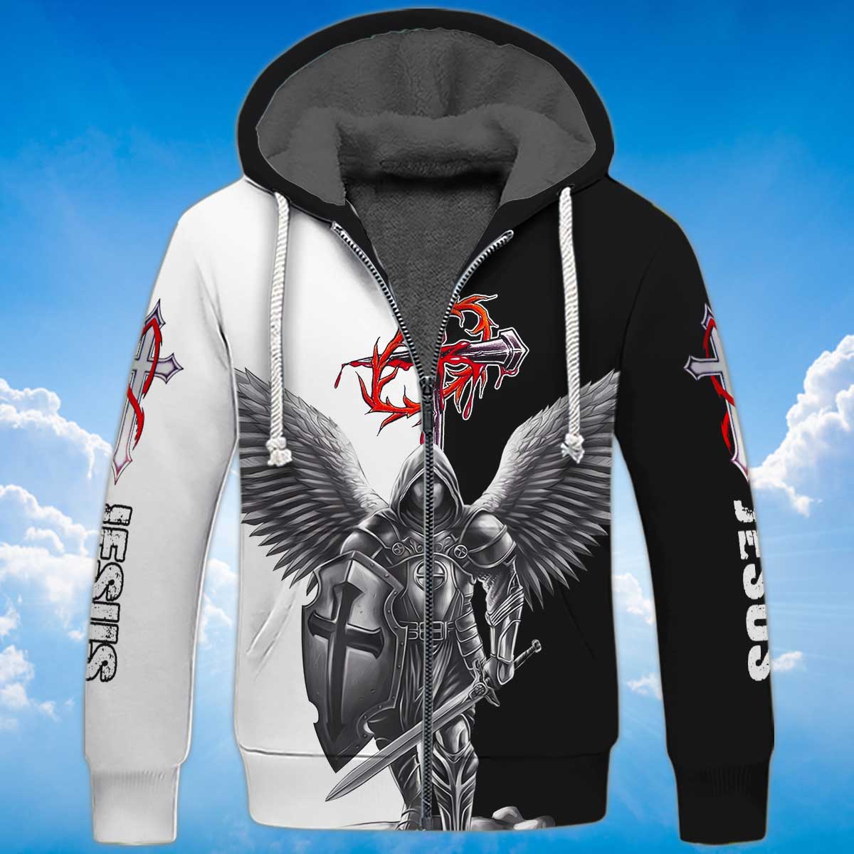 angel-warrior-jesus-fleece-zipper