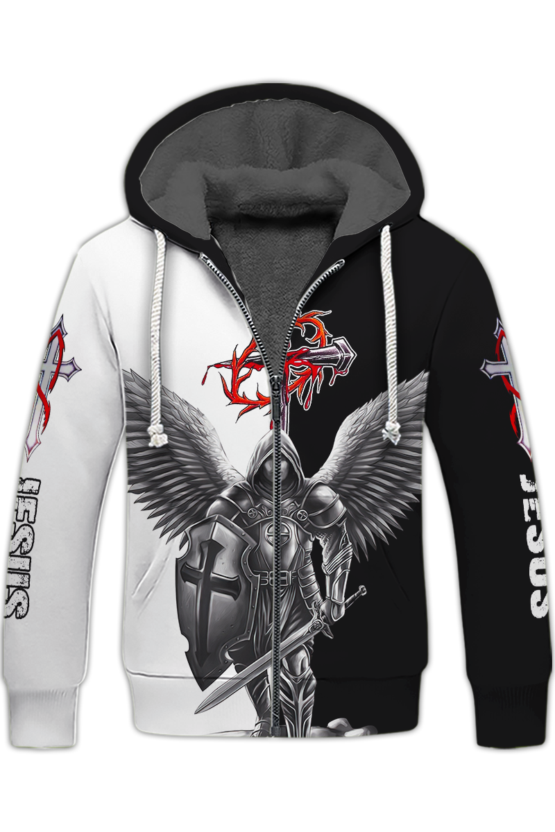 angel-warrior-jesus-fleece-zipper