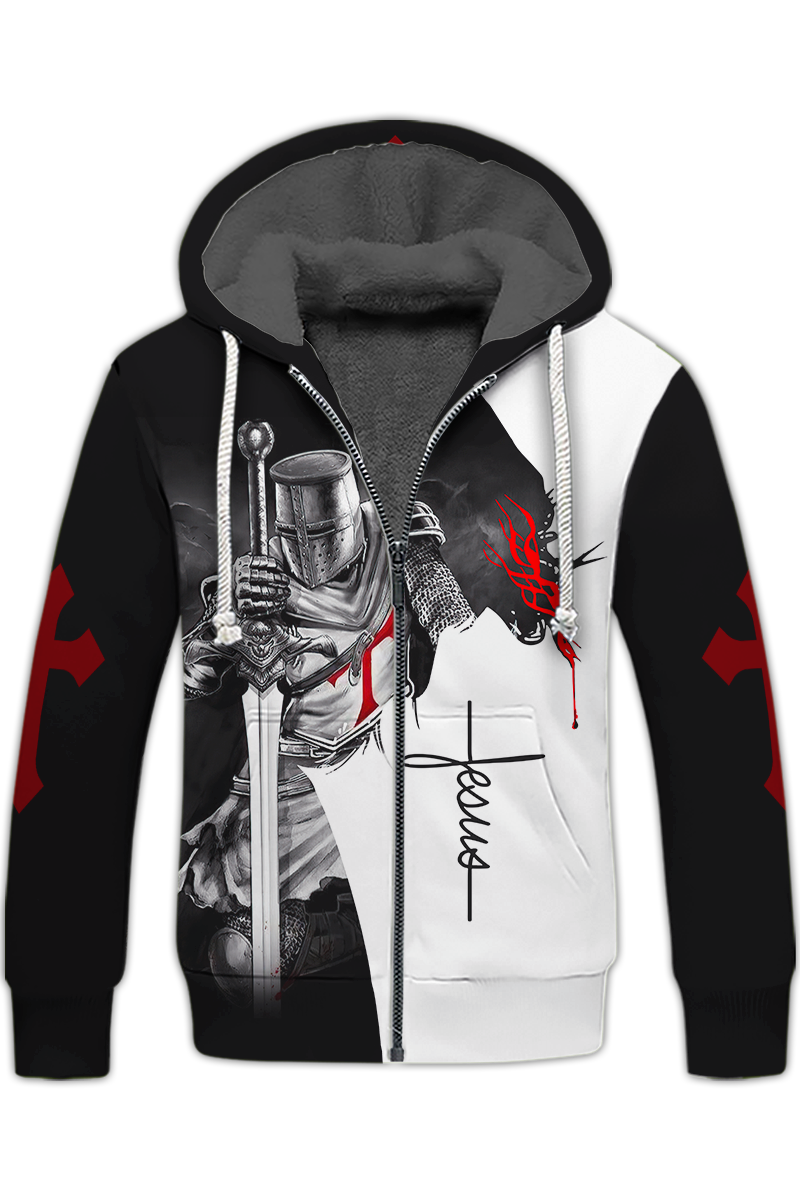 a-child-of-god-a-man-of-faith-knight-templar-jesus-fleece-zipper