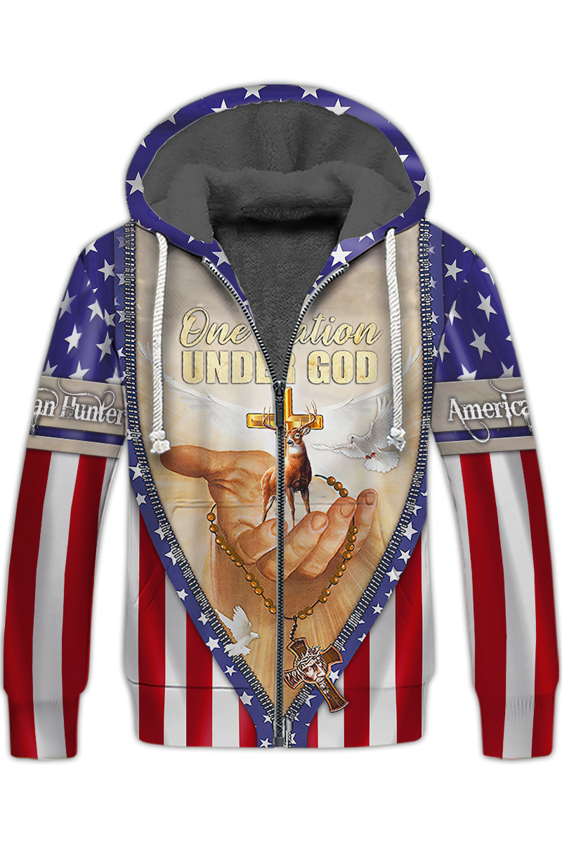 american-hunter-fleece-zipper-one-nation-under-god-fleece-zipper