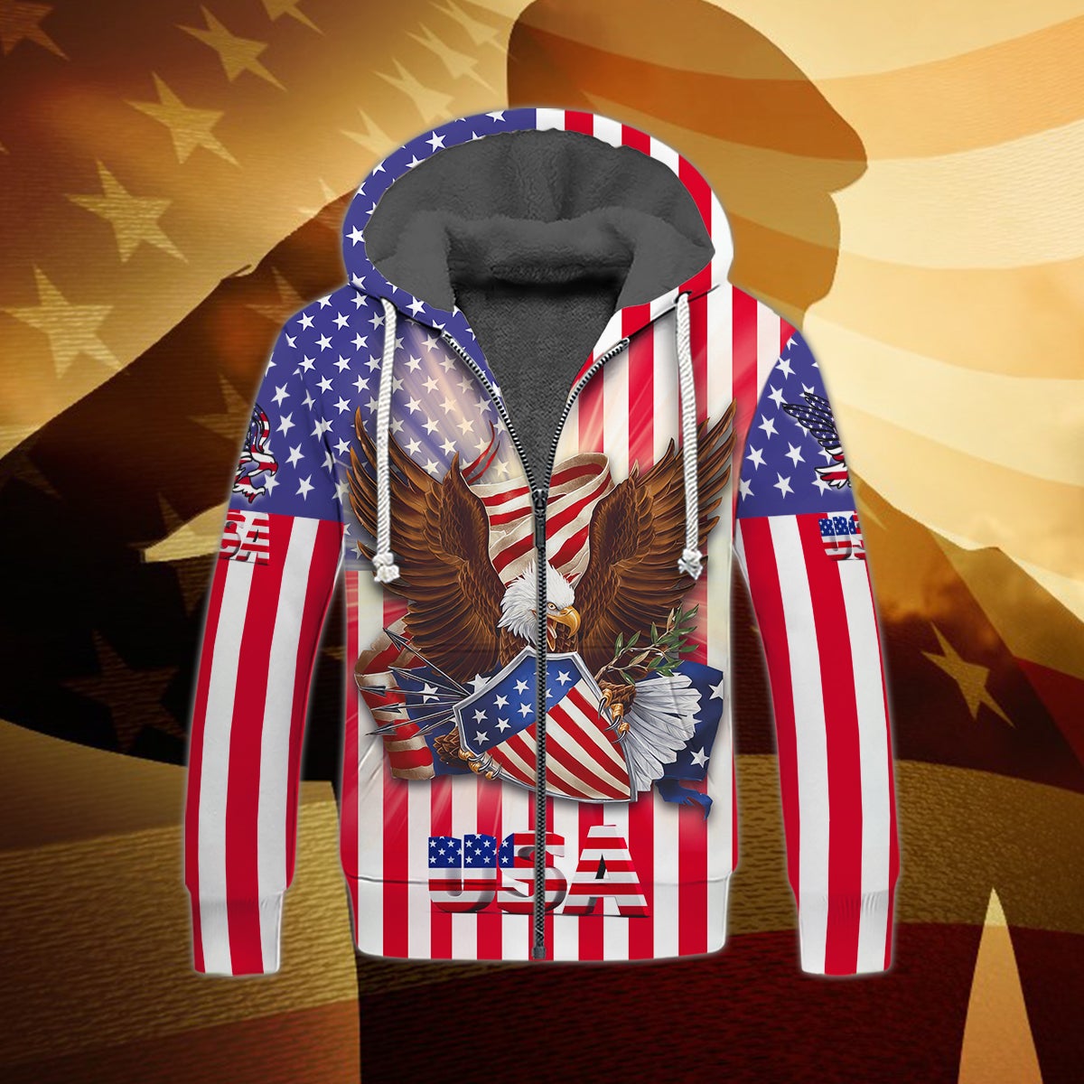 america-eagle-3d-fleece-zipper-gift-for-eagle-lover