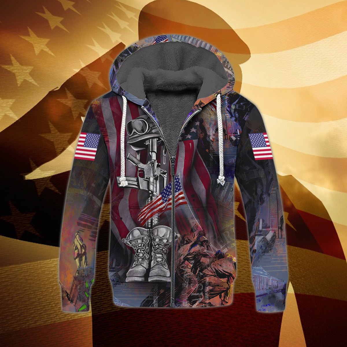 america-flag-3d-fleece-zipper-their-lives-your-freedom