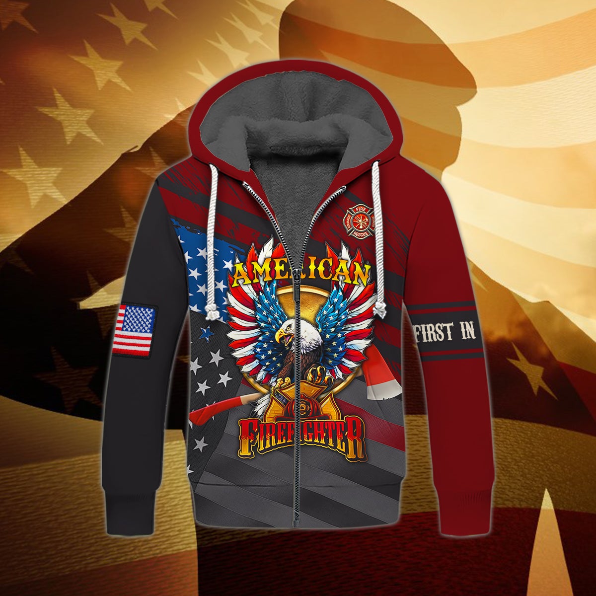 america-firefighter-3d-fleece-zipper-gift-for-firefighter