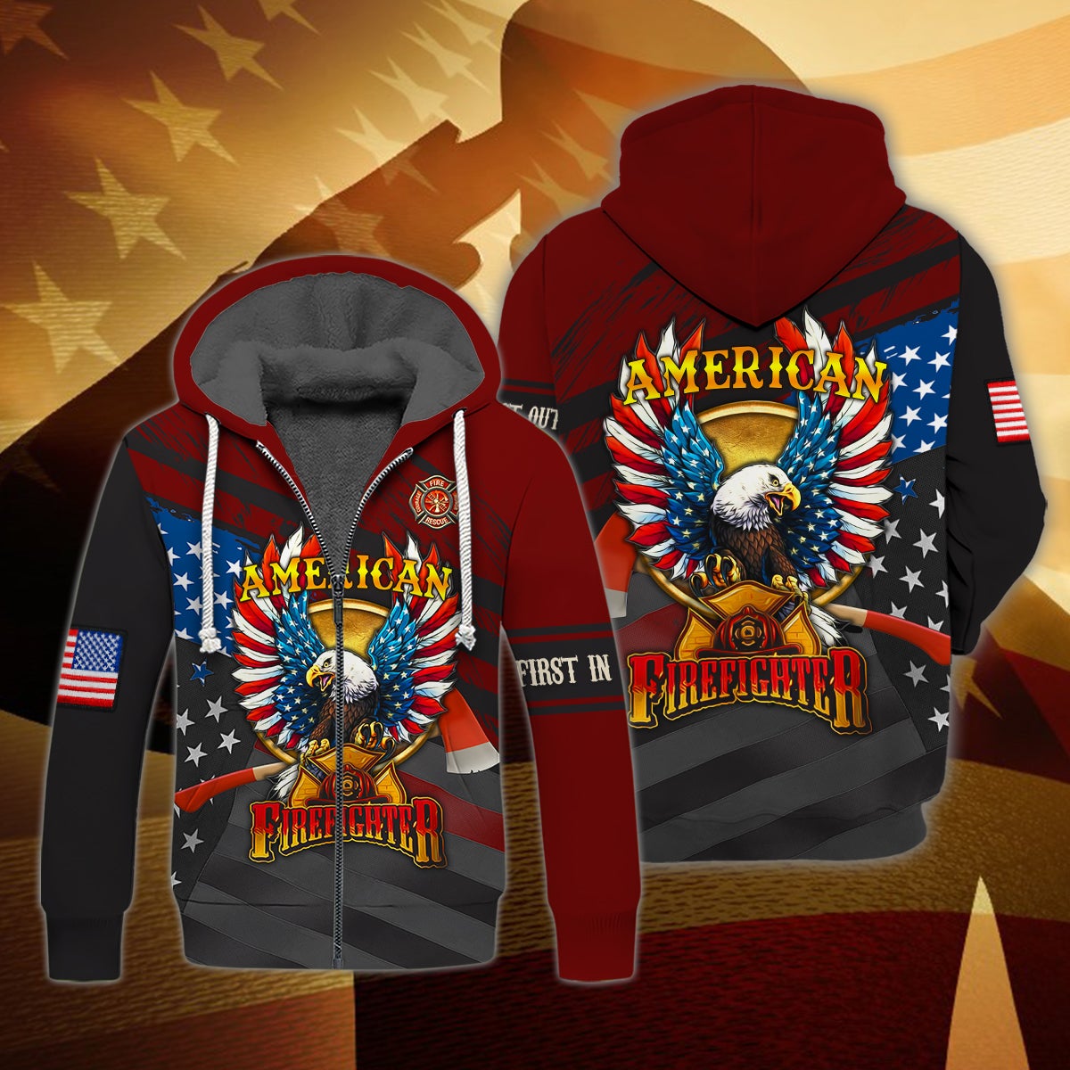 america-firefighter-3d-fleece-zipper-gift-for-firefighter