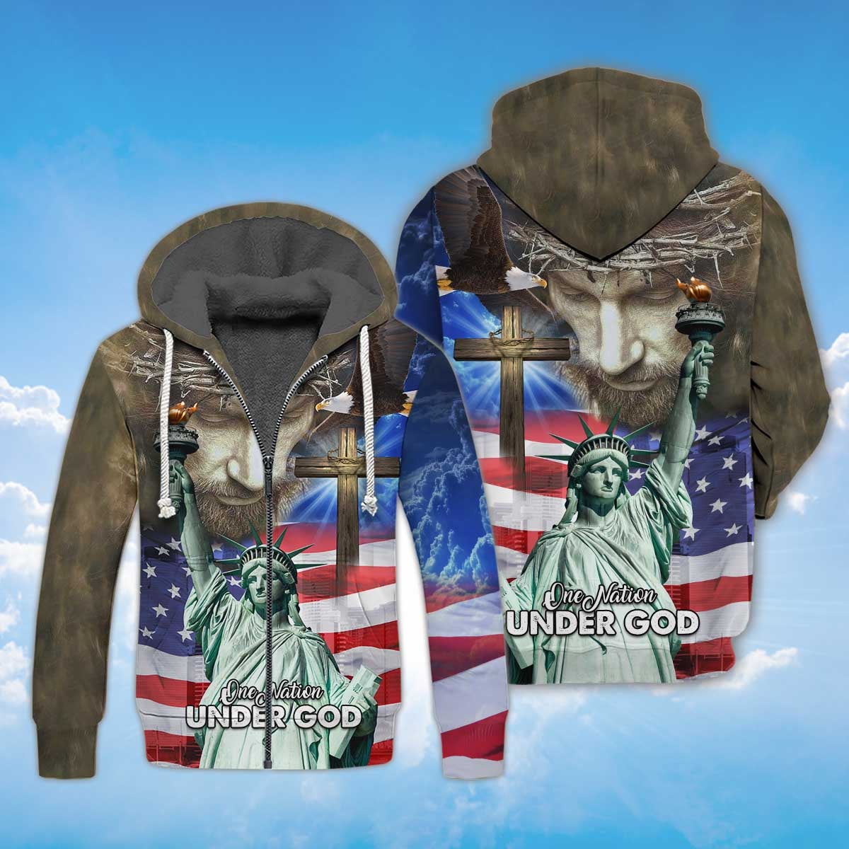 america-under-god-statue-of-liberty-fleece-zipper