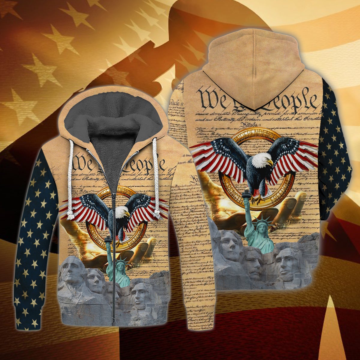 american-pride-3d-shirt-eagle-lover-3d-fleece-zipper