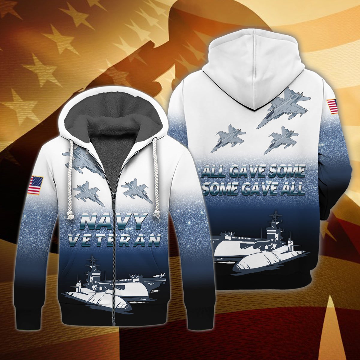 all-gave-some-some-gave-all-3d-fleece-zipper-navy-veteran-gift