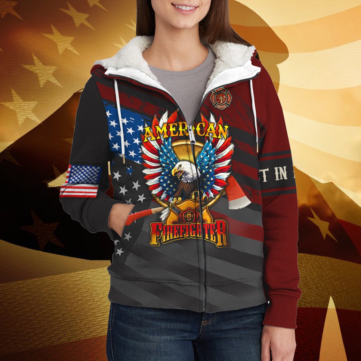 america-firefighter-3d-fleece-zipper-gift-for-firefighter