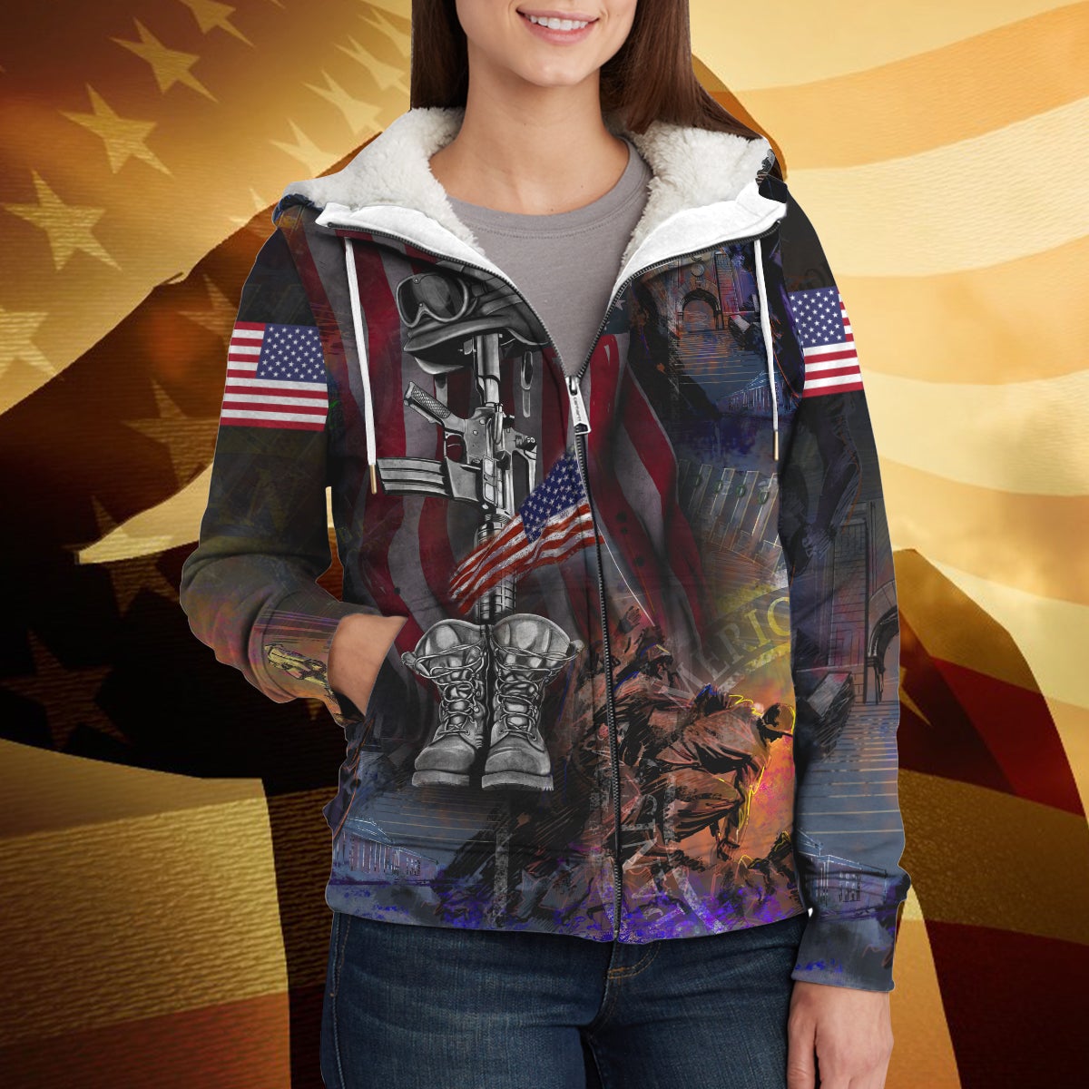 america-flag-3d-fleece-zipper-their-lives-your-freedom