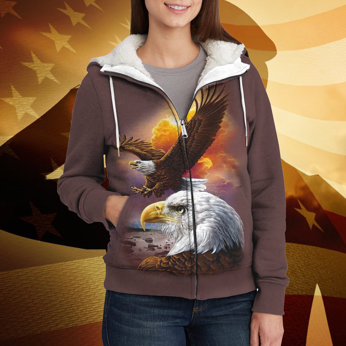 america-and-eagle-3d-fleece-zipper