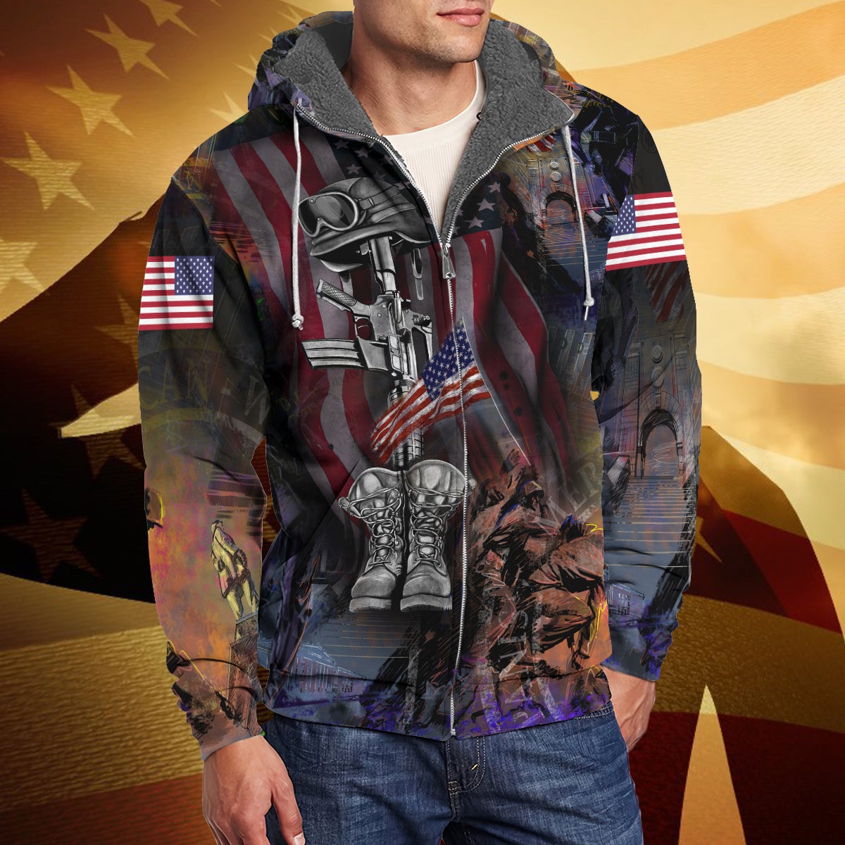 america-flag-3d-fleece-zipper-their-lives-your-freedom