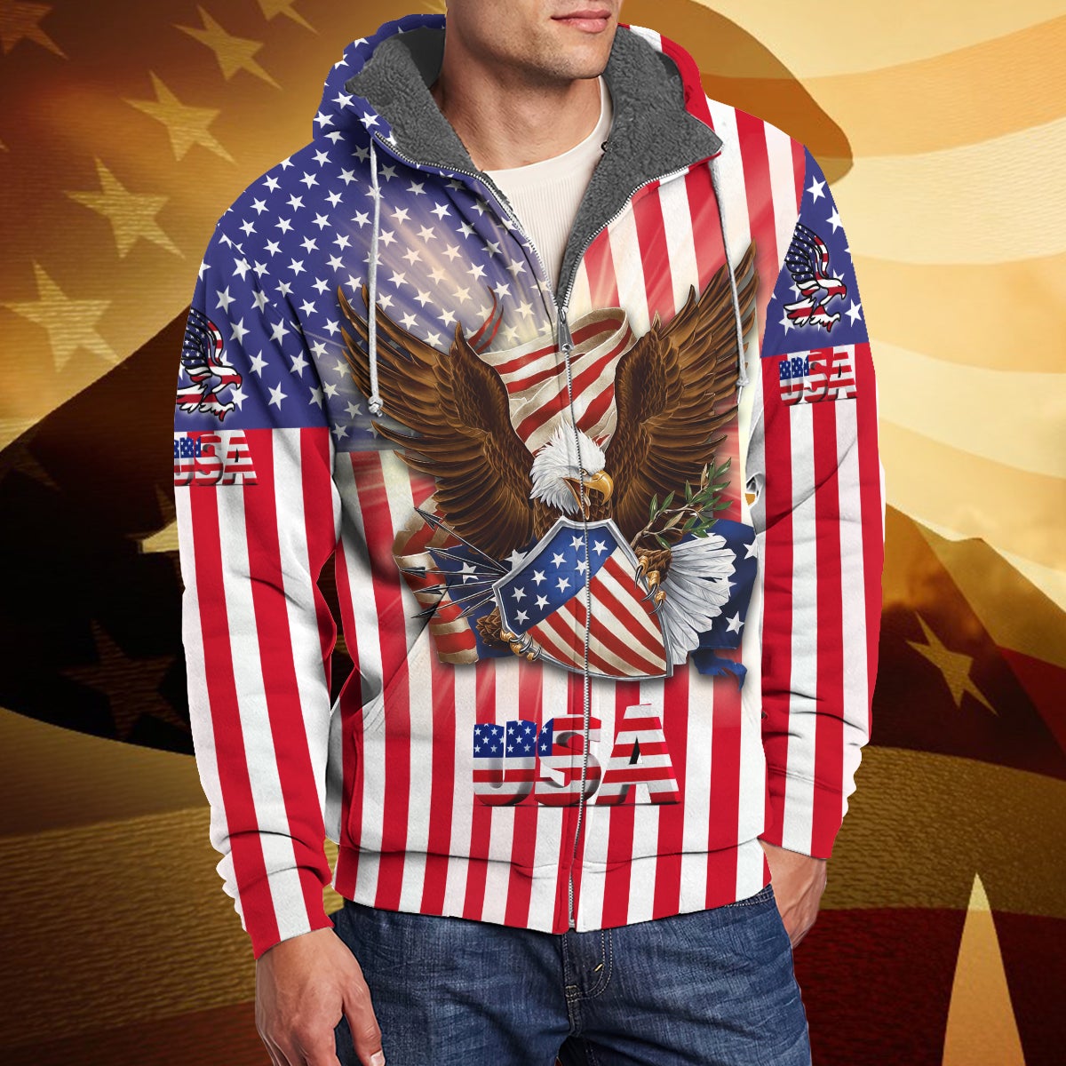 america-eagle-3d-fleece-zipper-gift-for-eagle-lover