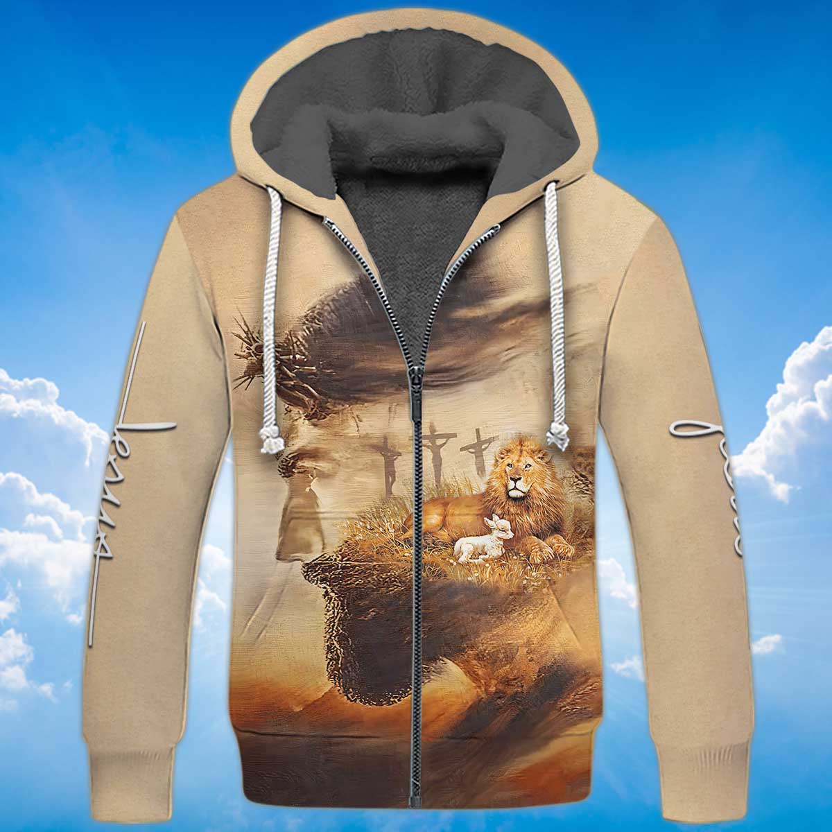 all-things-through-christ-fleece-zipper-god-jesus-fleece-zipper