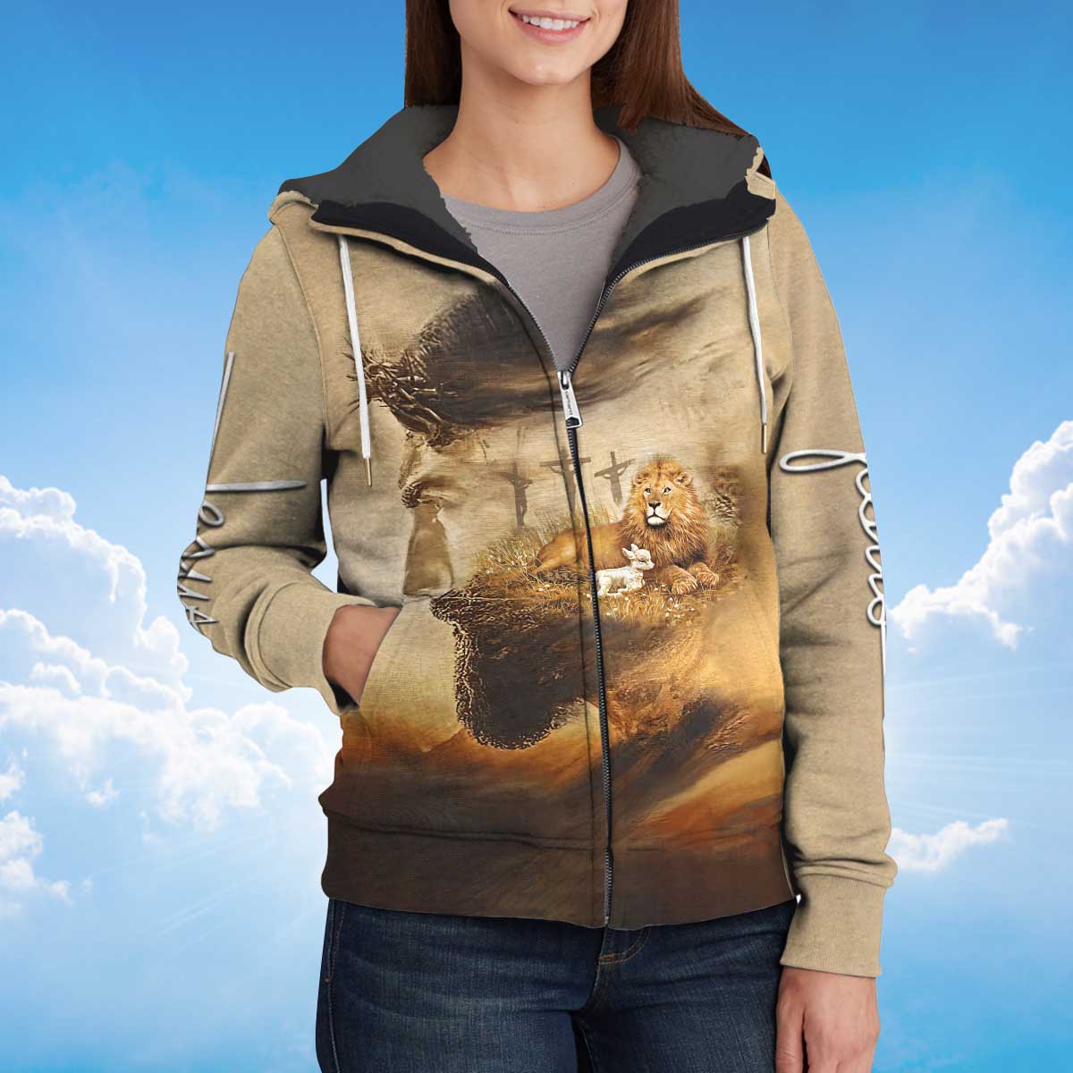 all-things-through-christ-fleece-zipper-god-jesus-fleece-zipper