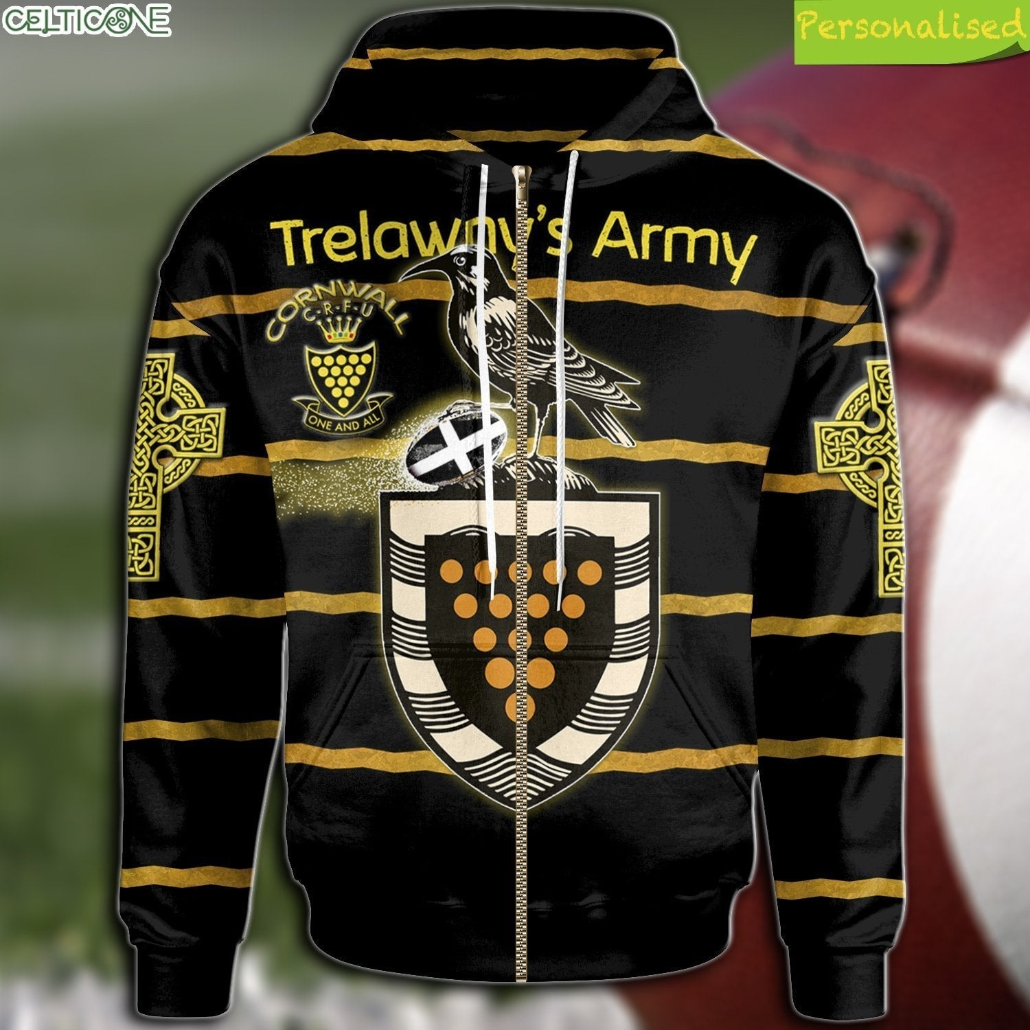 custom-text-cornwall-rugby-personalised-zip-hoodie-trelawnys-army