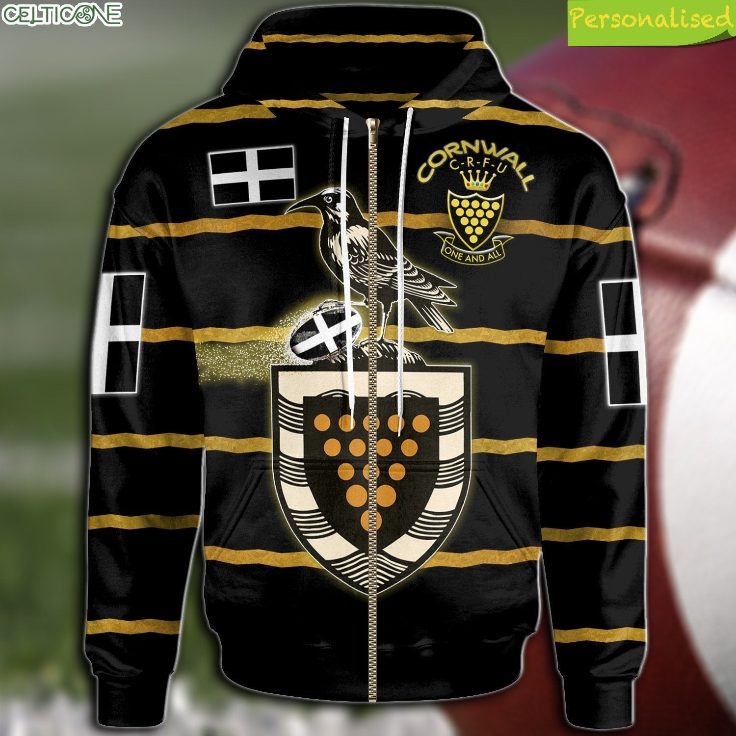 custom-text-cornish-personalised-rugby-zip-up-hoodie-rugby-union-with-cornwall-flag