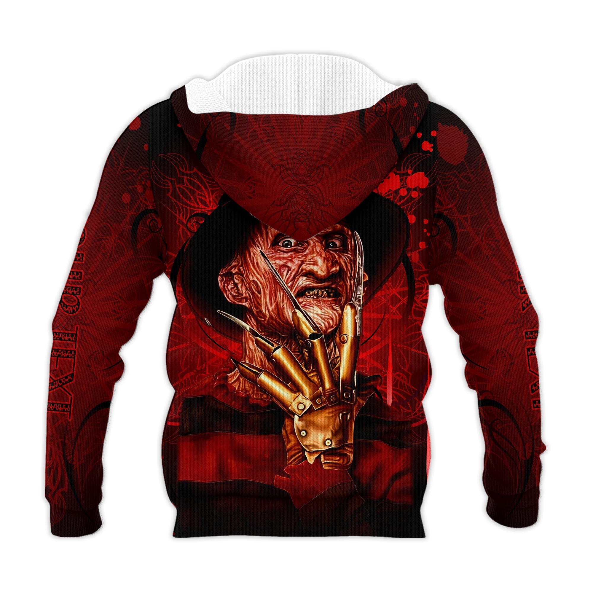 custom-personalised-happy-halloween-hoodie-scare-freddy-back