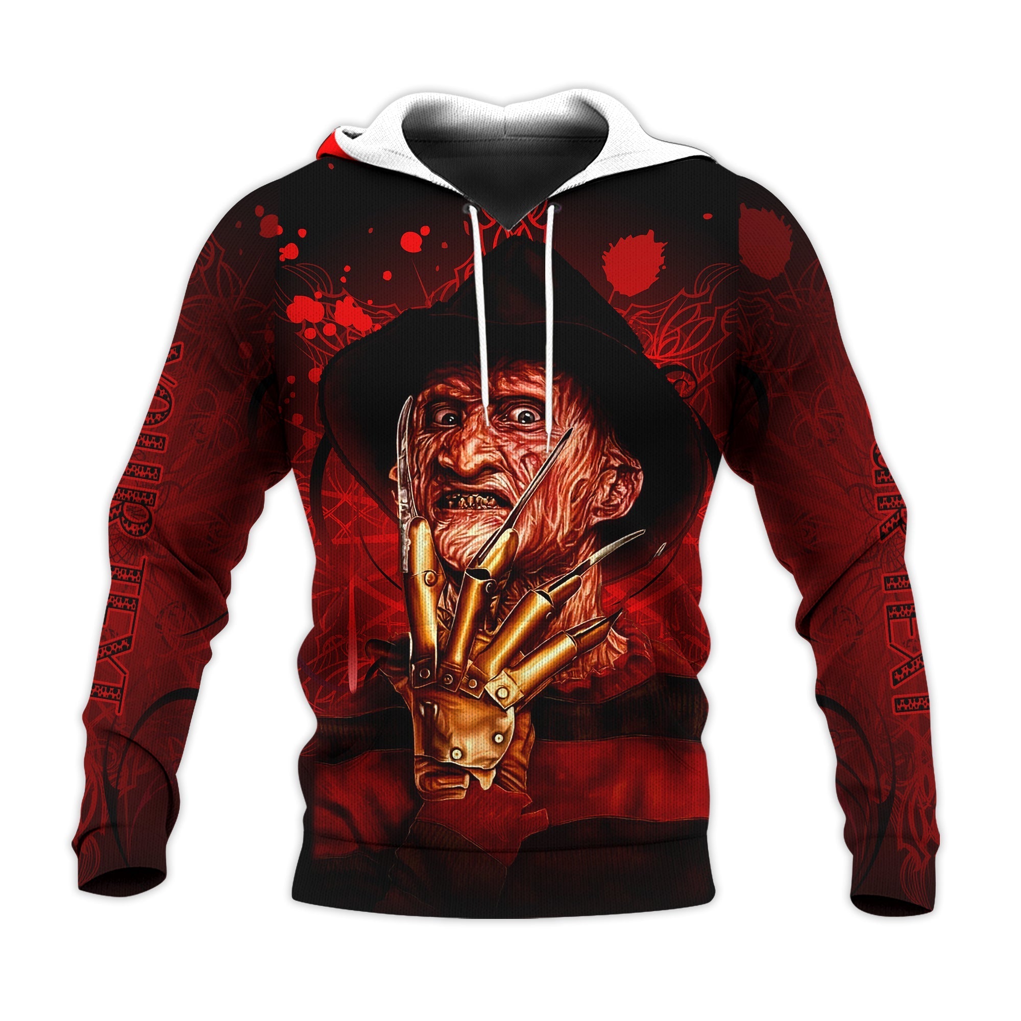 custom-personalised-happy-halloween-hoodie-scare-freddy-back