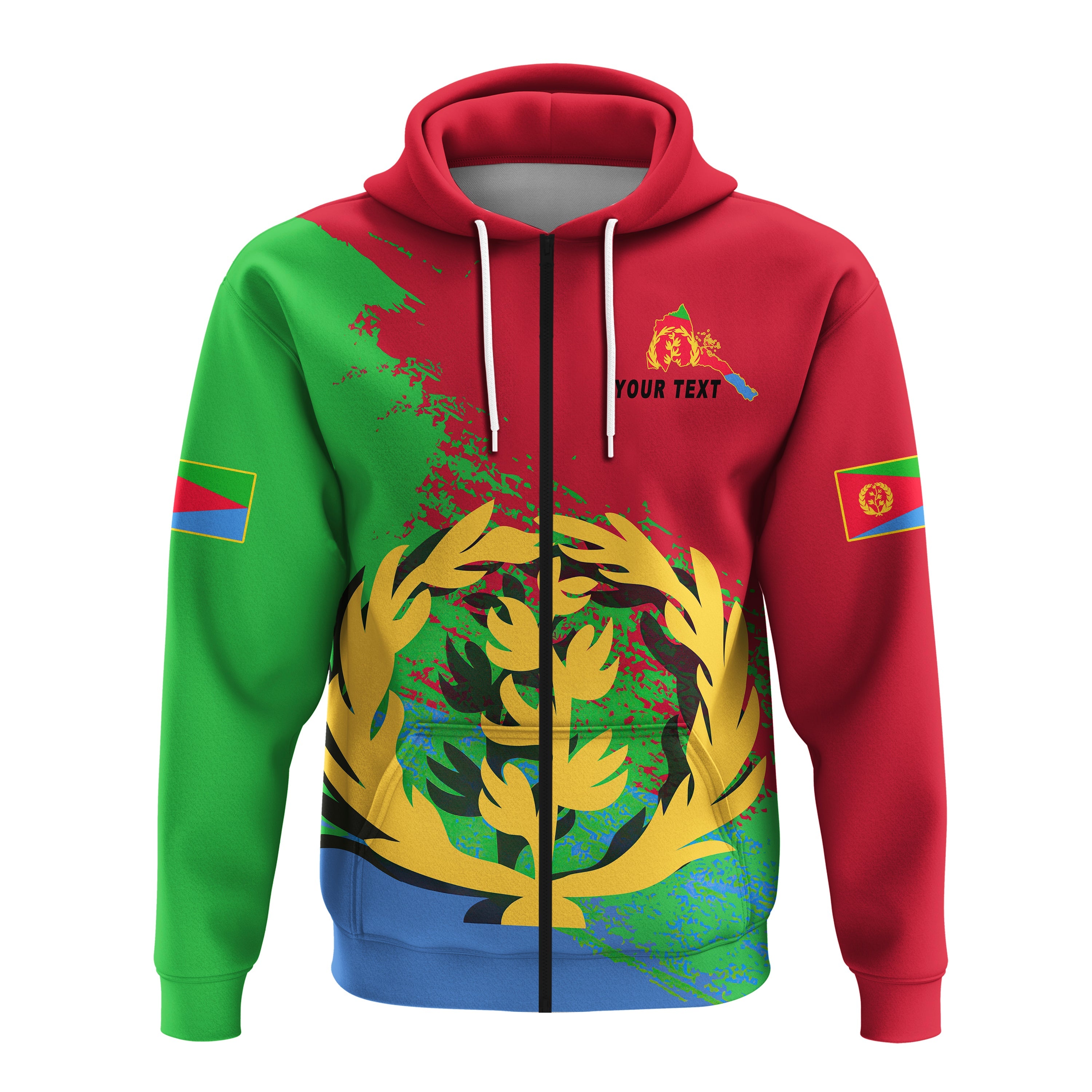 (Custom Personalised) Eritrea Hoodie Special LT13