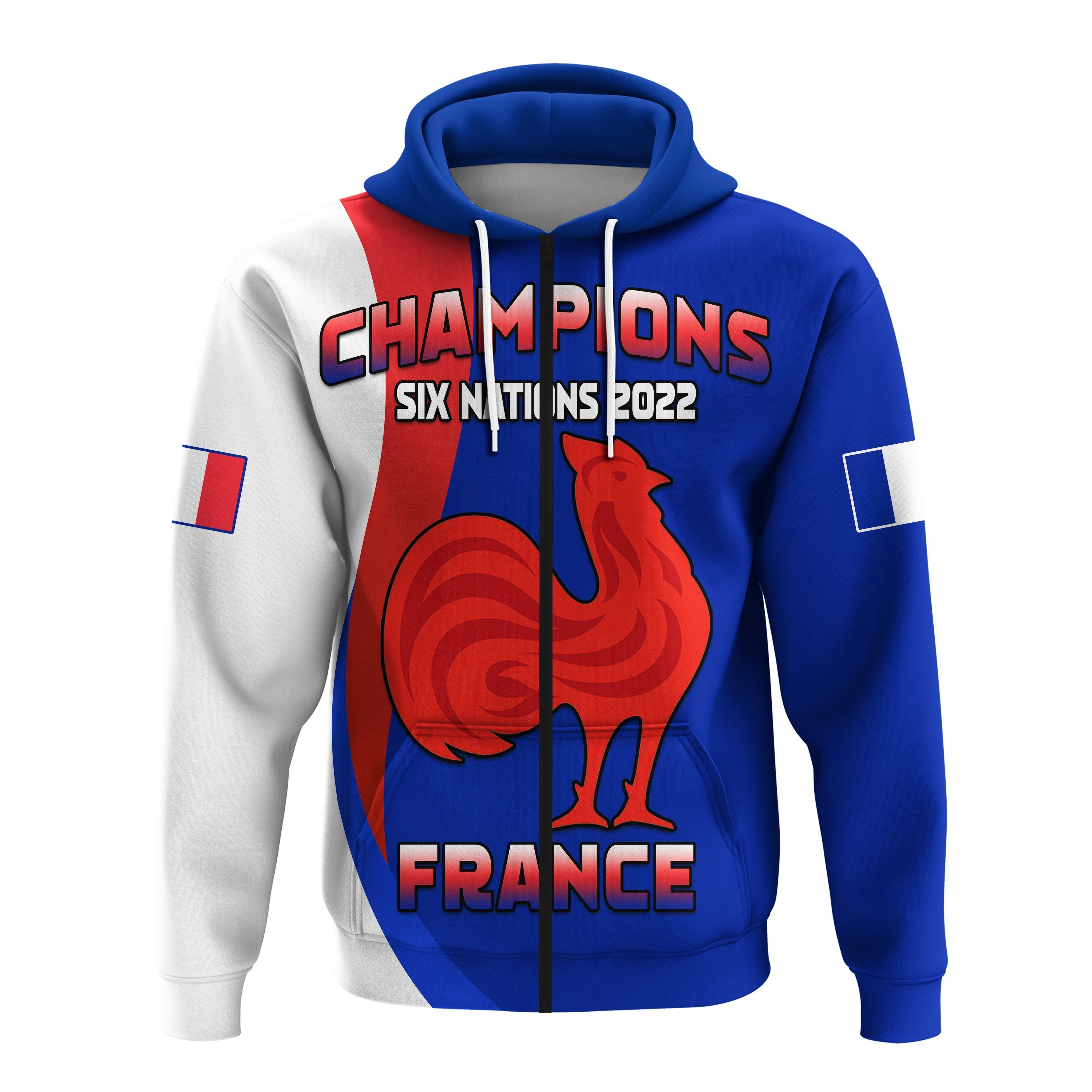 custom-personalised-france-rugby-hoodie-champions-six-nations-2022