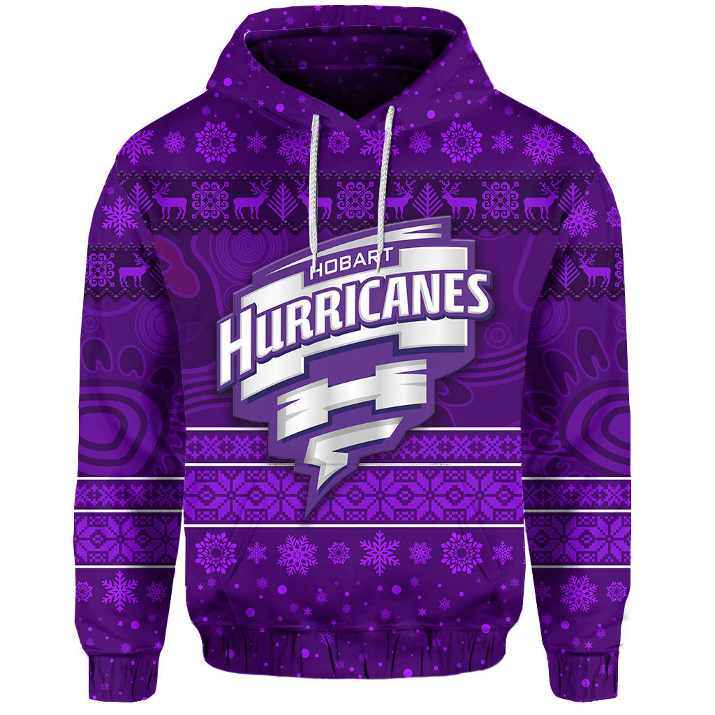 custom-personalised-hobart-hurricanes-hoodie-christmas-simple-style