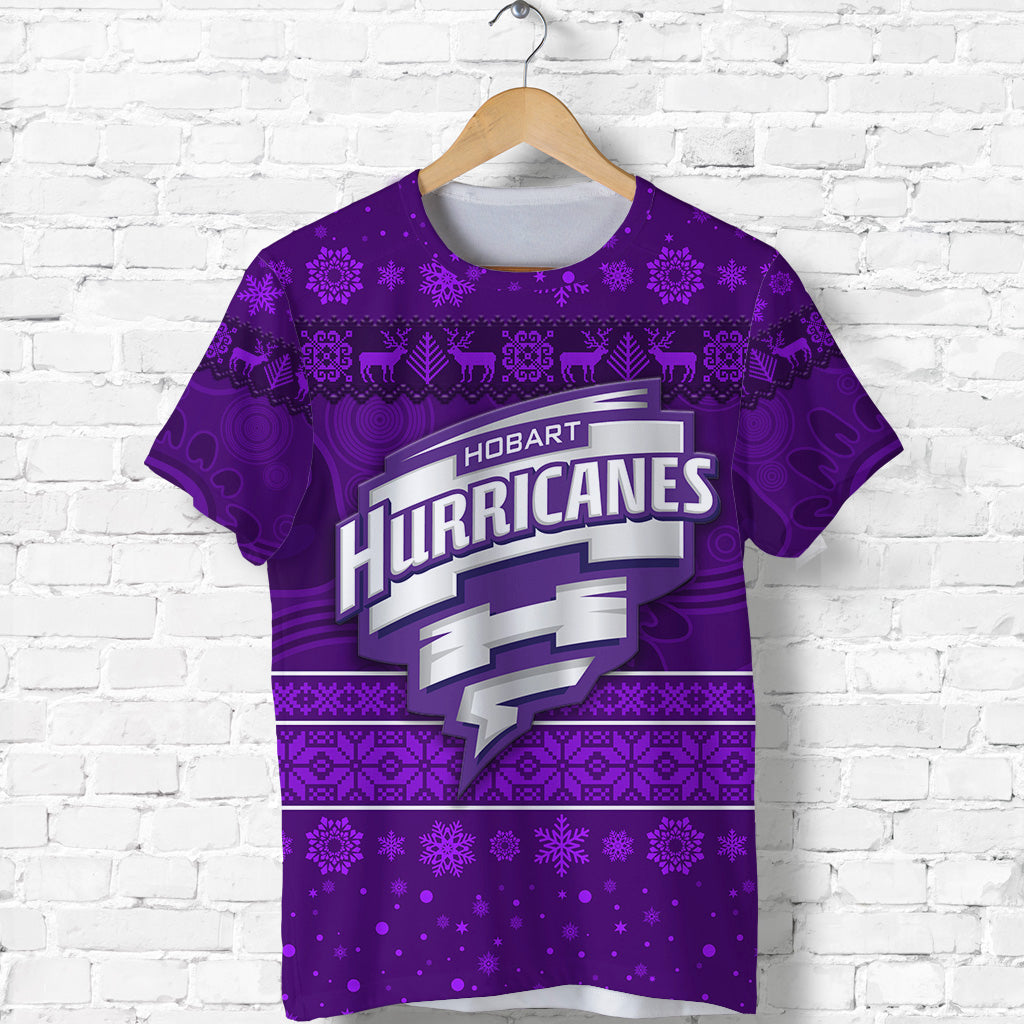 custom-personalised-hobart-hurricanes-t-shirt-christmas-simple-style