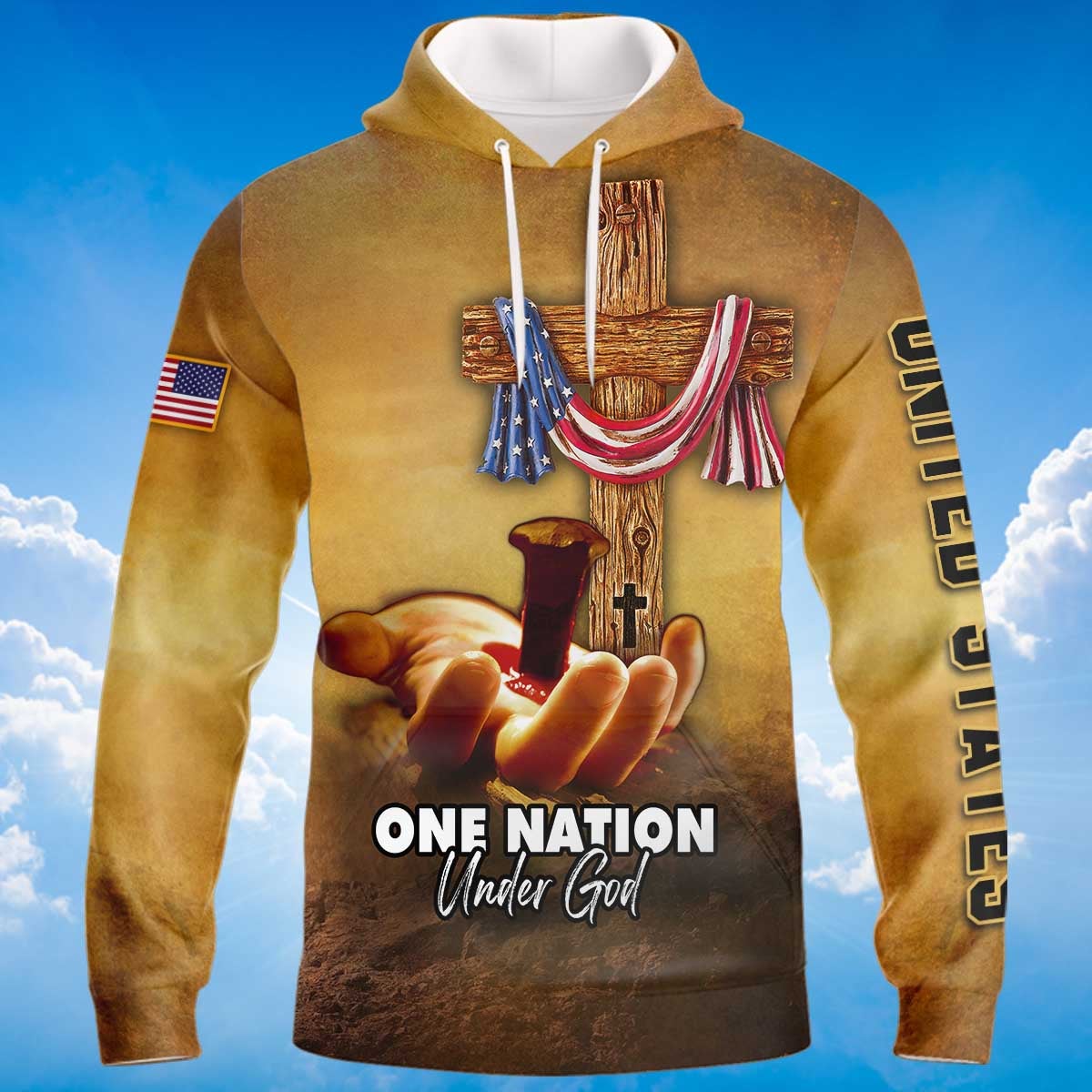 america-under-god-nailed-in-hand-hoodie