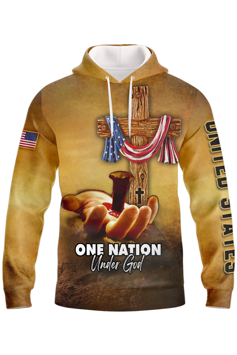 america-under-god-nailed-in-hand-hoodie