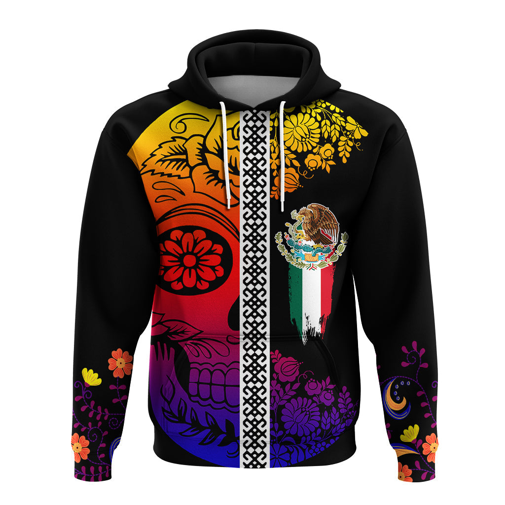 Mexico Hoodie Da de Muertos Sugar Skull Viva Mexico