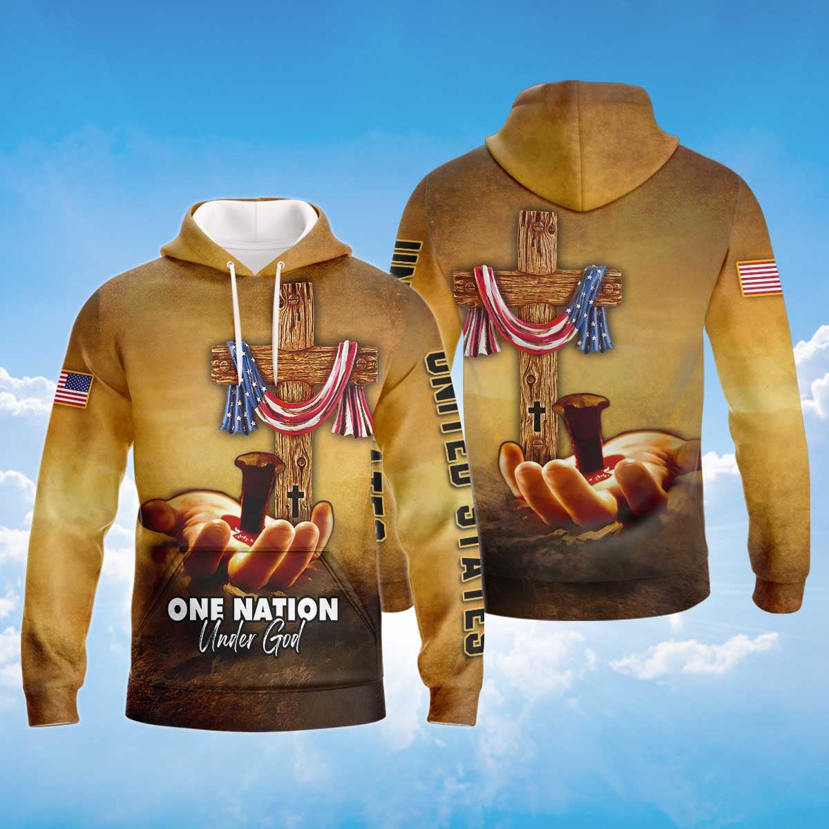 america-under-god-nailed-in-hand-hoodie